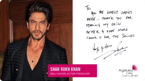 Celebrity testimonials at Ageless Clinic